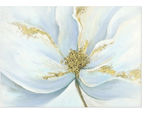 Bloemenschilderij met reliëfstructuur