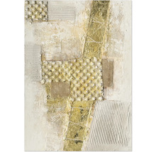 Abstracte wanddecoratie met diverse texturen en patronen