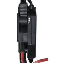 Batterijlader met laadkabel en laadstatusindicator