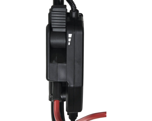 Batterijlader met laadkabel en laadstatusindicator