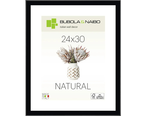 BUBOLA&NAIBO Fotolijst hout 13/NE zwart 24x30 cm