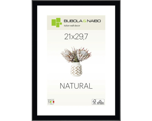 BUBOLA&NAIBO Fotolijst hout Basic 13/NE zwart 21x29,7 cm (A4)