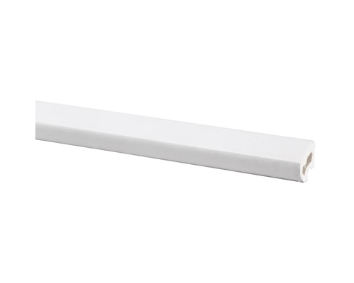 Glaslat hardhout gegrond wit (b x d x l) 28 x 24 x 2700 mm Houten profiellijst