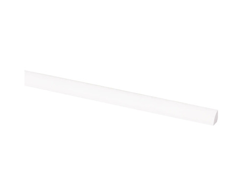Witte kwartrond lijst.