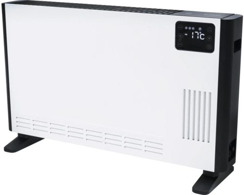 Elektrische radiator met digitaal display op voetstuk