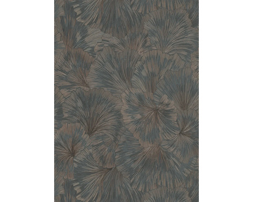 ERISMANN Vliesbehang 10373-47 Fashion for Walls IV bladeren antraciet Behang met abstract bloemmotief