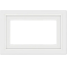 Witte fotolijst met passe-partout