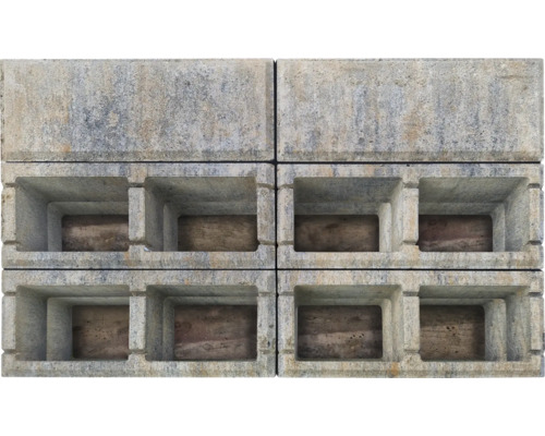 Betonstenen met uitsparingen voor de tuinbouw