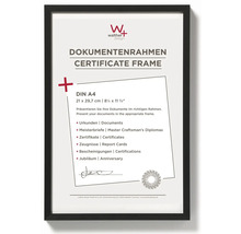 Zwarte DIN A4 documentenlijst