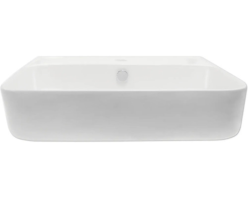 Opzetwastafel van keramiek, rechthoekig