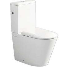 JUNGBORN Spoelrandloos staand toilet met reservoir Floriel incl. softclose wc-bril met quick-release-thumb-0