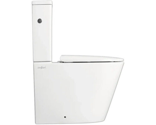 Witte staande wc met reservoir van Jungborn