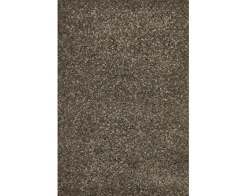 Tapijt frisé Proteus donkerzand 400 cm Close-up van een getextureerd tapijt