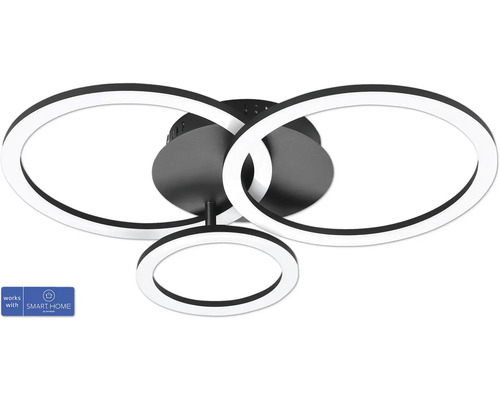 Plafondlamp met drie ringen
