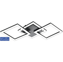 Plafondlamp met drie vierkante lichtelementen en Smart Home functie