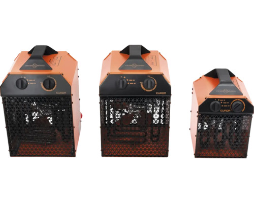 Drie elektrische kachels in verschillende maten