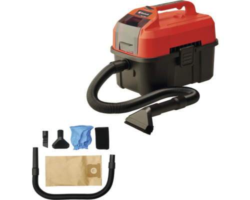 Natte droogzuiger met accessoires