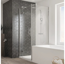 BREUER Verkorte zijwand Avanta chroom 90 cm grijs