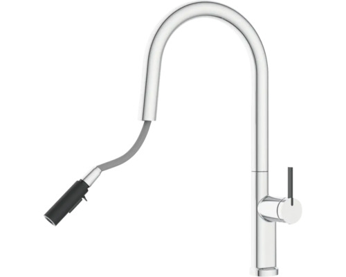 Keukenkraan met uittrekbare sproeikop