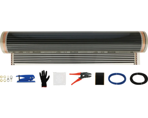 LIVN Infrarood vloerverwarming basic set 5 M2 Vloerverwarmingsset met verwarmingsmat, digitale thermostaat en accessoires