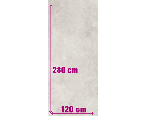 XXL Wand- en vloertegel Montreal wit 120x280 cm 6 mm gerectificeerd Afmetingen: 280 cm hoogte, 120 cm breedte