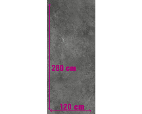 XXL Wand- en vloertegel Montreal staal 120x280 cm 6 mm gerectificeerd