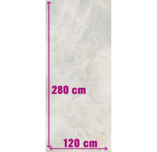 Wand- en vloertegel Lido White lichtgrijs 279,7x119,7 cm gerectificeerd