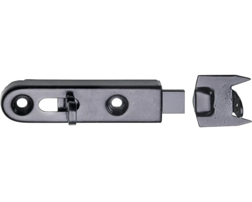 HETTICH Grendel 13x50 mm zwart, 10 stuks Schuifgrendel met tegenstuk