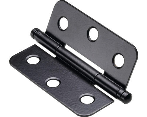 HETTICH Kastscharnier 50x40 mm zwart, 20 stuks Metalen scharnier met schroefgaten
