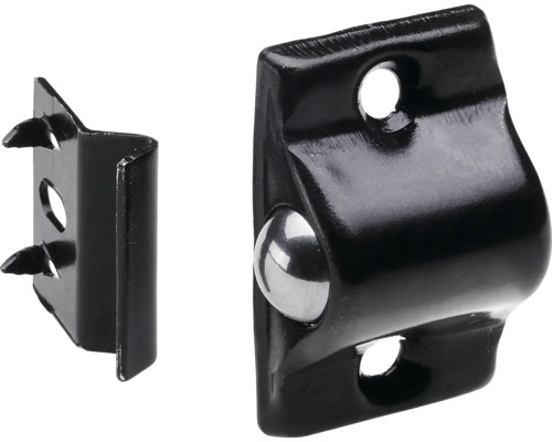 HETTICH Kogelsnapper 12x30x20 mm zwart, 10 stuks Kastsluiting met kogel en tegenstuk