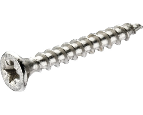 HETTICH Schroef 3,5x25 mm verzonken RVS, 100 stuks Metalen schroef met kruiskop