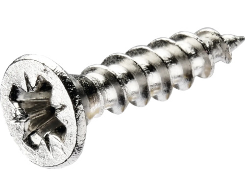 HETTICH Schroef 3,5x16 mm verzonken RVS, 100 stuks Metalen schroef met kruiskop