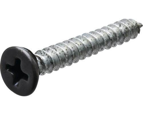HETTICH Schroef 3,5x25 mm verzonken gunmetal, 100 stuks Metalen schroef met kruiskop
