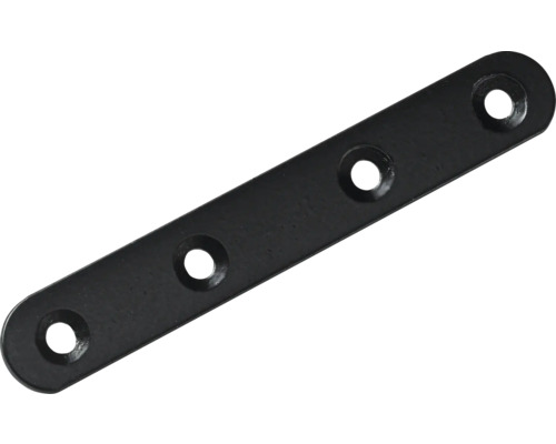 HETTICH Verbindingsplaat 100x15 mm zwart, 50 stuks Verbindingsplaat met vier gaten