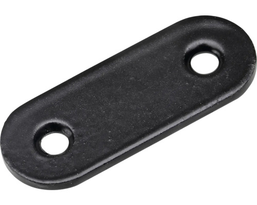 HETTICH Verbindingsplaat 40 mm gunmetal, 50 stuks Metalen verbindingsstuk met twee gaten