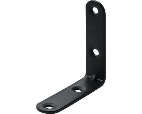 HETTICH Stoelhoek 60x60x15 mm zwart, 25 stuks Hoekverbinder met gaten voor bevestiging