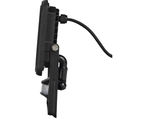 Buitenlamp met bewegingsmelder in profielaanzicht