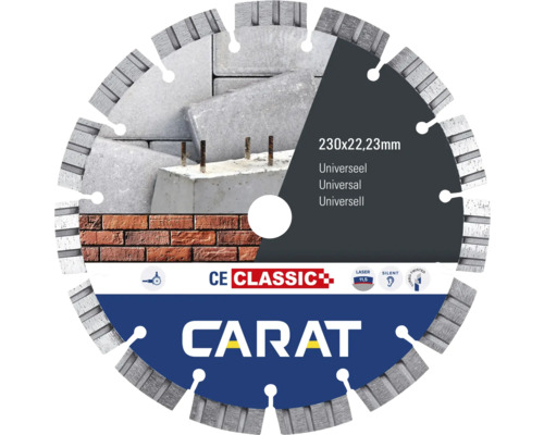 CARAT Diamantzaagblad Universeel CE Classic Ø 230x22,23 mm CARAT Diamantzaagblad Universeel CE Classic Ø 230x22,23 mm