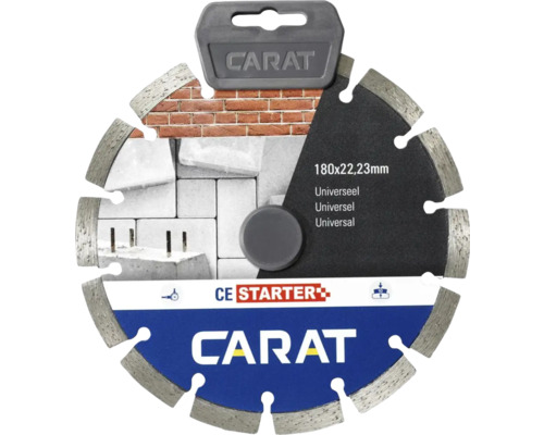 CARAT Diamantzaagblad Universeel CE Starter Ø 180x22,23 mm CARAT Diamantzaagblad Universeel CE Starter Ø 180x22,23 mm