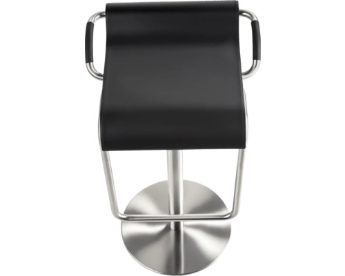 Barstoel met metalen frame en zitting