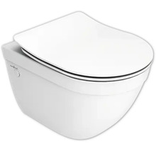 JUNGBORN Spoelrandloos toilet Ella compact incl. softclose wc-bril met quick-release-thumb-0