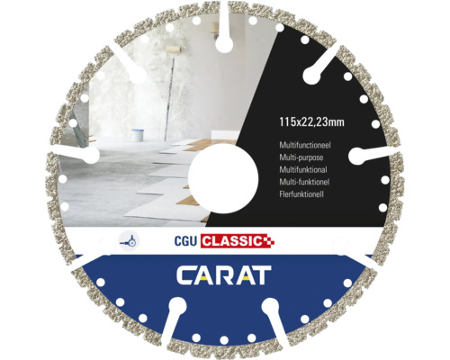 CARAT Diamantzaagblad Multifunctioneel CGU Classic Ø 115x22,23 mm CARAT Diamantzaagblad Multifunctioneel CGU Classic Ø 115x22,23 mm