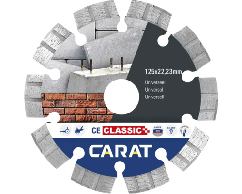 CARAT Diamantzaagblad Universeel CE Classic Ø 115x22,23 mm CARAT Diamantzaagblad Universeel CE Classic Ø 115x22,23 mm