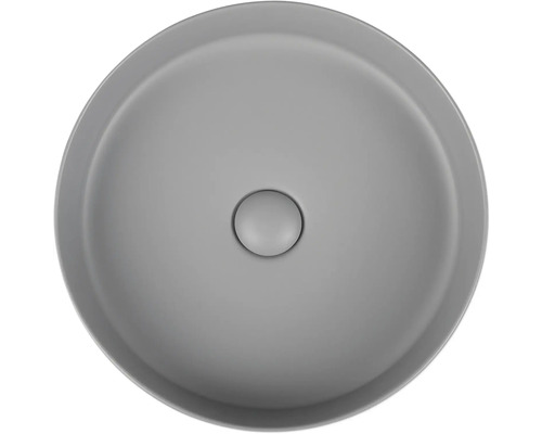 Ronde keramische waskom met afvoergarnituur