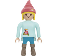 Playmobil speelfiguur meisje met muts en uil decoratie
