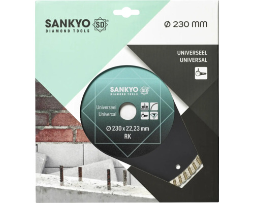 Sankyo diamantzaagblad met een diameter van 230 millimeter
