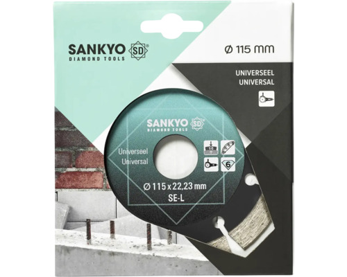 Sankyo diamant doorslijpschijf, diameter 115 millimeter