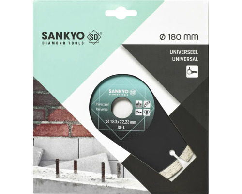 Sankyo diamantdoorslijpschijf universeel, diameter 180 mm