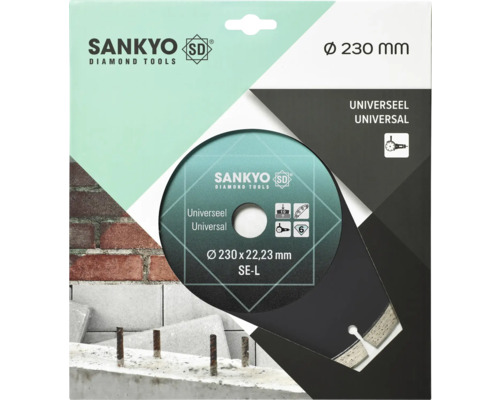 Sankyo diamantzaagblad 230 mm in verpakking
