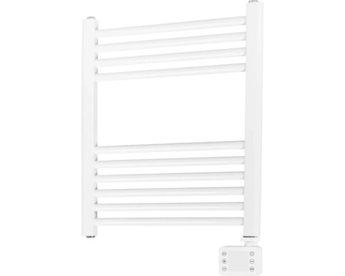 Witte handdoekradiator met elektronische bediening